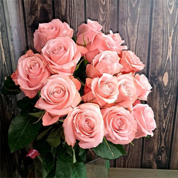 Rosewater pink rose bouquet made entirely of soft pink roses
